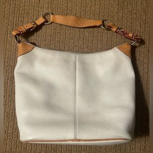 Dooney Bork White Leather Bag 14w 10 h 5 d (H3409067)